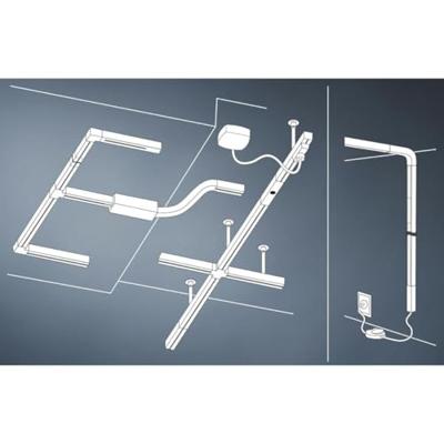 Paulmann Topa Dot 230V-railsysteem lamp URail LED vast ingebouwd 4.9 W LED Chroom, Helder, Satijn