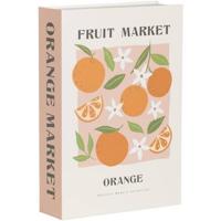 Opbergboek Fruitmarket - oranje - 5x23x16 cm - Leen Bakker - thumbnail
