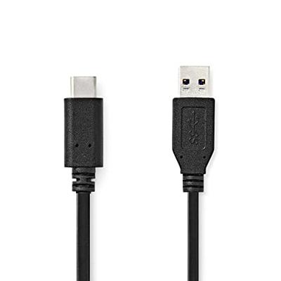 USB-Kabel | USB 3.2 Gen 2 | USB-A Male | USB-CT Male | 10 Gbps | Vernikkeld | 1.00 m | Rond | PVC | Zwart | Polybag