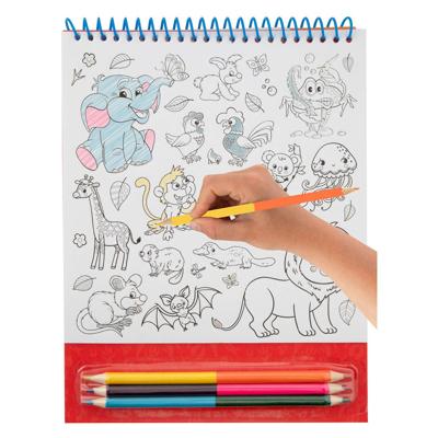 Creative Craft Group Kleur je eigen stickers met kleurpotloden dieren, 250st.