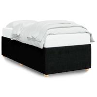 Bedframe zonder matras 80x200 cm stof zwart - thumbnail