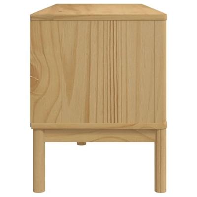 Tv-meubel FLORO 114x43x55 cm massief grenenhout wasbruin Tv-meubel FLORO 114x43x55 cm massief grenenhout wasbruin