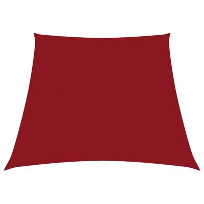 VidaXL Zonnezeil trapezium 2/4x3 m oxford stof rood