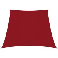 VidaXL Zonnezeil trapezium 2/4x3 m oxford stof rood - thumbnail