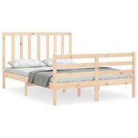 Bedframe zonder matras massief grenenhout 140x190 cm - thumbnail