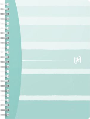 Oxford Iconics spiraalblok, ft A5, 120 bladzijden, gelijnd, zeegroen