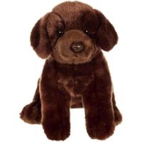 Bruine Labrador Knuffel - GIPSY TOYS - Zittend, 25 cm - thumbnail