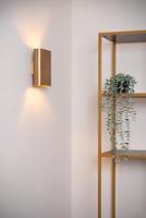 Lucide OVALIS - Wandlamp - 2xE14 - Mat Goud / Messing - thumbnail