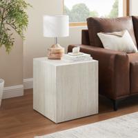 Artistiq Bijzettafel 'Helder' Travertinlook, 45 x 45cm - thumbnail