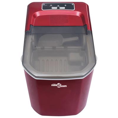 VidaXL Ijsblokjesmachine 1,4 l 15 kg/24 u rood