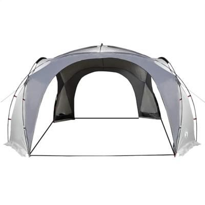 Partytent waterdicht wit en grijs - thumbnail