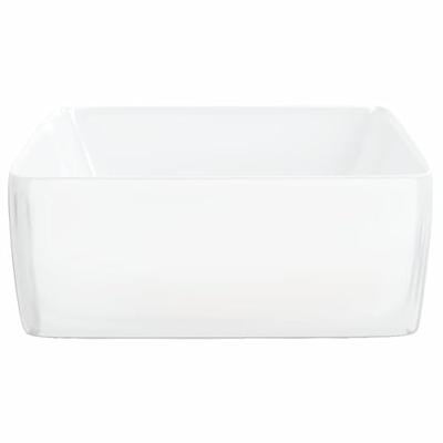 VidaXL Wasbak 48x37x13 rechthoekig keramiek wit