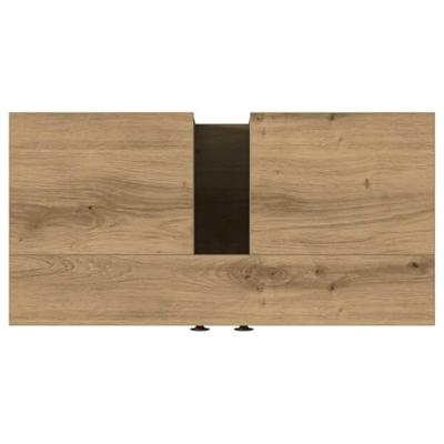 Wastafelkast 60x30x60 cm spaanplaat ambachtelijk eikenkleurig