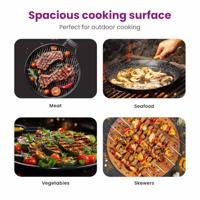 VidaXL Barbecuerooster zilver 43 x 43 cm roestvrij staal - thumbnail