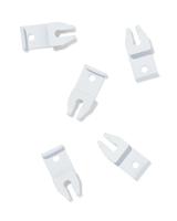 HEMA Plafondsteunen voor U-rail wit - 5 stuks (wit) - thumbnail