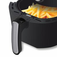Inventum GF552HL friteuse Enkel 5,5 l Vrijstaand 1700 W Heteluchtfriteuse Zwart, Zilver - thumbnail