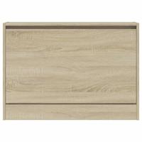 VidaXL Schoenenkast 80x21x57 cm bewerkt hout sonoma eikenkleurig - thumbnail