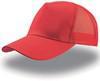 Atlantis AT511 Rapper Cotton Cap - Red/Red - One Size - thumbnail