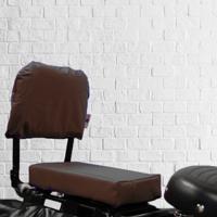 Fietskussen Pakket Bruin met rugleuning en voetsteuntjes - thumbnail