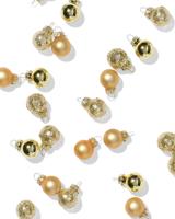 HEMA Kerstballen set 3.2cm glas mini goud - 36 stuks (goud) - thumbnail