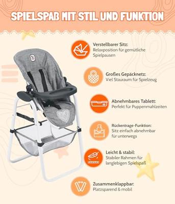 Moderne poppenstoel - Unicorn