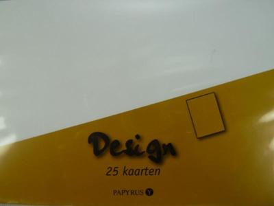 Enkele kaart Papyrus Envelpack Design A6 105x148mm wit 894426 set van 25