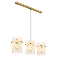 Globo Zwarte hanglampGorley gekleurd glas 3-lichts - 15698-3HMM - thumbnail