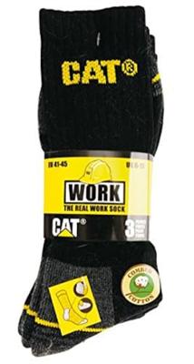 Caterpillar Cat sokken 3-pack 96460 | zwart/grijs | maat 41/45 - 5420018113885 Caterpillar Cat sokken 3-pack 96460 | zwart/grijs | maat 41/45 - 5420018113885