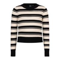 Striped Knitwear Cropped Black - thumbnail
