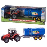 Dutch Farm Tractor met Trailer 1:32 - thumbnail