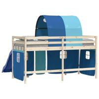 Gordijnen voor hoogslaper met tunnel polyester blauw - thumbnail