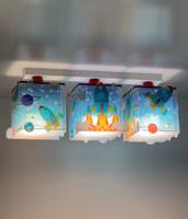 Dalber PlafondlampjeRocket blauw met wit - 63353 - thumbnail