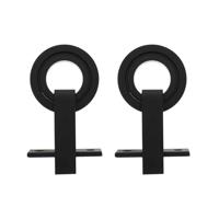 Intersteel | Set van 2 hangrollen Modern | Top | 155mm | Mat Zwart - thumbnail