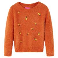 VidaXL Kindertrui gebreid 128 oranjebruin - thumbnail