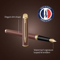 Waterman Hémisphère Metalic vulpen, fijn, koperrood GT, giftbox - thumbnail