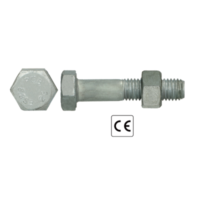 pgb-Europe PGB-FASTENERS | SB-bout CE 8.8 EN15048-1 M16x160 Tvz | 25 st P15048810016001603