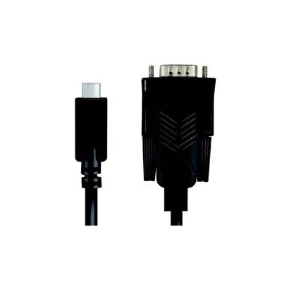 LogiLink Adapter Serieel [1x USB-C 2.0 stekker - 1x D-sub stekker 9-polig] 1.2 m Zwart