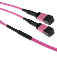 ACT DC5216 Glasvezel Patchkabel 50/125 OM4(OM3) Polarity A Trunkkabel MTP/MPO Female - 100 meter - thumbnail