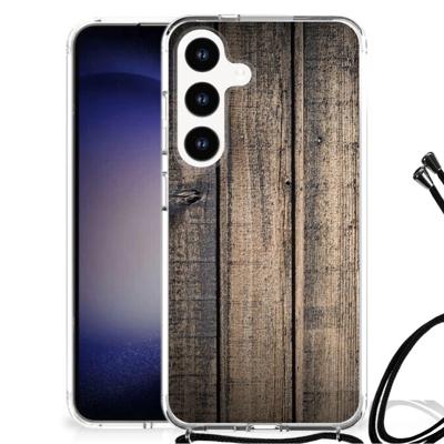 Samsung Galaxy S24 Stevig Telefoonhoesje Steigerhout Samsung Galaxy S24 Stevig Telefoonhoesje Steigerhout