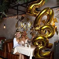 Cijfer ballon &apos;0&apos; folie goud 36cm - thumbnail