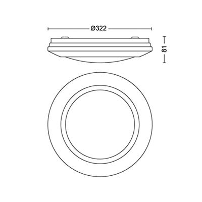 Philips Design plafondlampCinnabar 32 led - 333623116