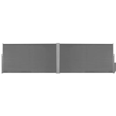 VidaXL Windscherm uittrekbaar 160x600 cm grijs