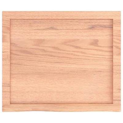 VidaXL Wastafelblad 60x50x(2-4) cm behandeld massief hout lichtbruin VidaXL Wastafelblad 60x50x(2-4) cm behandeld massief hout lichtbruin