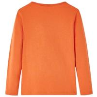 Kindershirt met lange mouwen eekhoornprint 116 oranjebruin - thumbnail