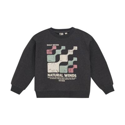 Daily7 winter sweater jongens - grijs - oversized