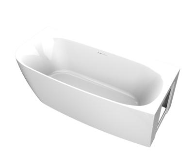 Arcqua Tira half vrijstaand bad - 170x80cm - hoek rechts - acryl - glans wit BAD104700