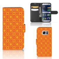 Samsung Galaxy S7 | Telefoon Hoesje | Batik Oranje - thumbnail