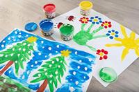 Eberhard Faber EF-578806 Vingerverf 100ml Geel, Rood, Blauw, Groen, Wit, Zwart - thumbnail