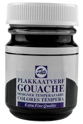 Talens Gouache Extra Fine Quality Fles 50 ml - Neutraalzwart 737