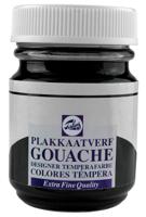 Talens Gouache Extra Fine Quality Fles 50 ml - Neutraalzwart 737 - thumbnail